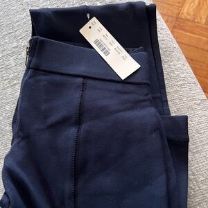J. Crew Heather Navy Pixie Ponte Pants in Petite XS. NWT.
